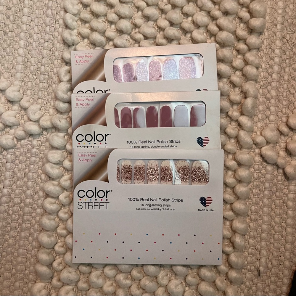 Color Street 3 packs unopened